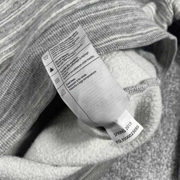 Carhartt Hoodie Womens Small Sweatshirt 1/4 Zip Relaxed Fit Stripe Gray Cozy - Picture 6 of 13